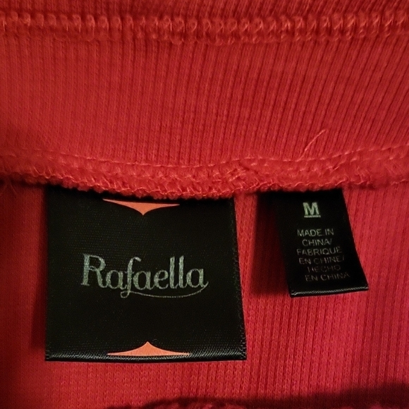 Rafaella Red Off-the-Shoulder Sweater with Fringe - Picture 6 of 6